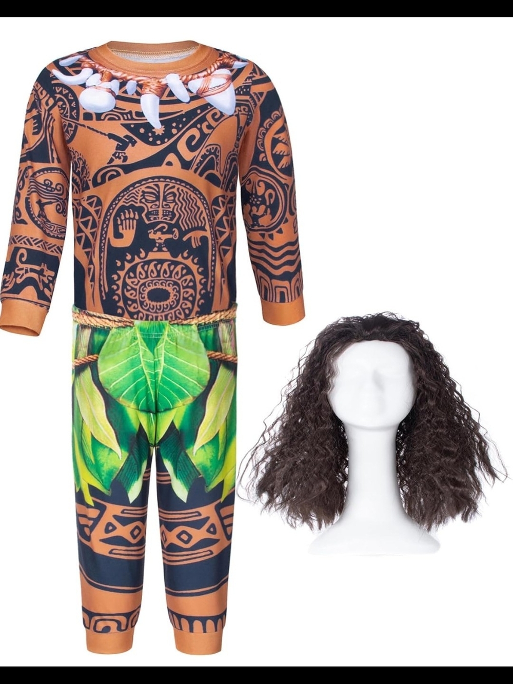 Boys Costume Polynesia for Kids Halloween Party Cosplay